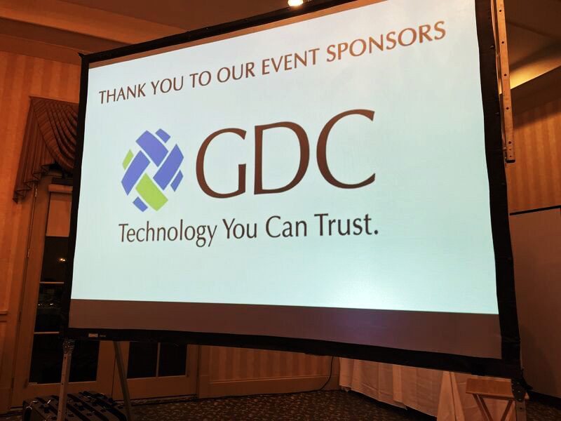 GDC Logo as Sponsor on Screen