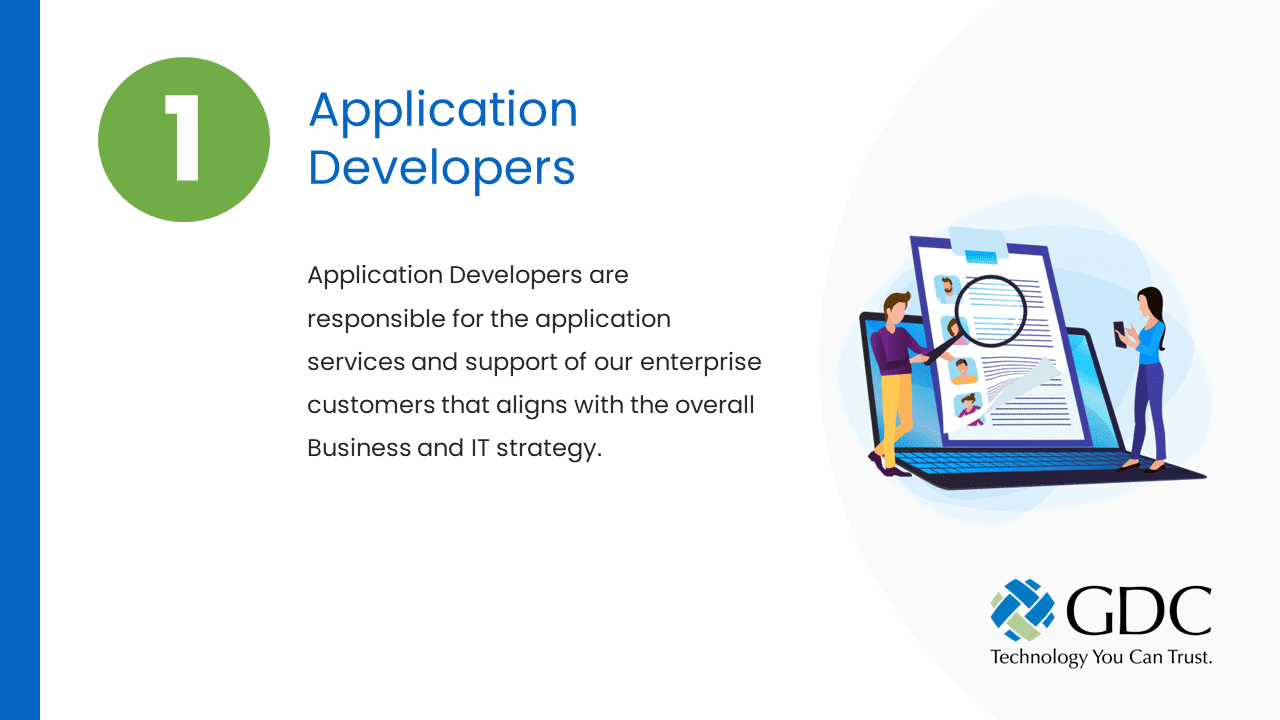 Top 10 IT Career Opportunities - 1 Application Developers Slide