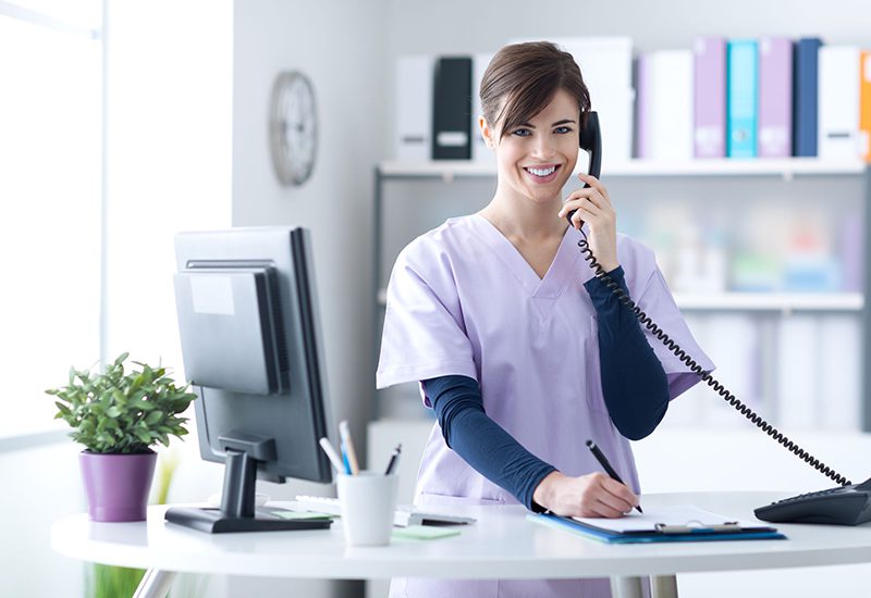HIPAA Helpdesk Nurse on Phone Support