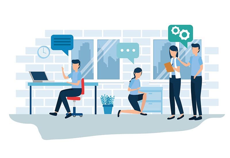 IT Staffing Agency Services Illustration