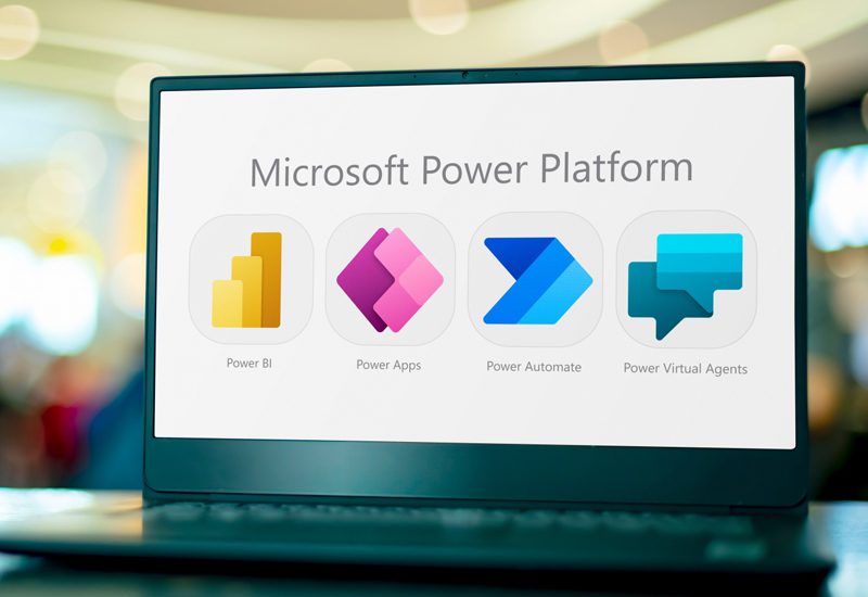 Microsoft Power Plaform on Laptop