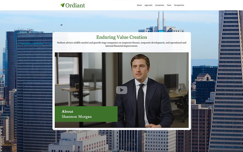 Ordiant Capital Advisors Home Page Screenshot