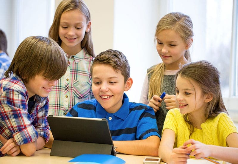 Students on Learning on a Surface Pro Tablet IT HelpDesk